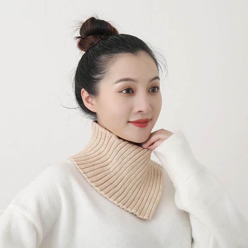 Neckerchief Manufacturer - OEM/ODM Half High Collar Fashion Keep Warm Solid Color Knitted