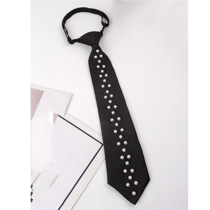 Neck Tie Factory - OEM/ODM Hot Sale Luxury High Quality Adjustable Polyester with Pearls