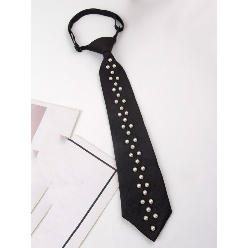 Neck Tie Factory - OEM/ODM Hot Sale Luxury High Quality Adjustable Polyester with Pearls