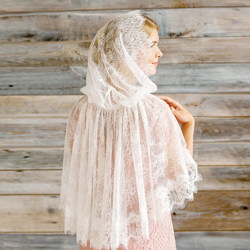 Muslim Veil Manufacturer - OEM/ODM Shoulder Draped Cross-border Foreign Trade Lace Bridal Covering