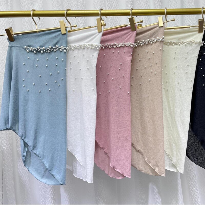 Nail Bead Headscarf Manufacturer - OEM/ODM 2025 New Shawl Elastic Solid Color Ethnic Pullover