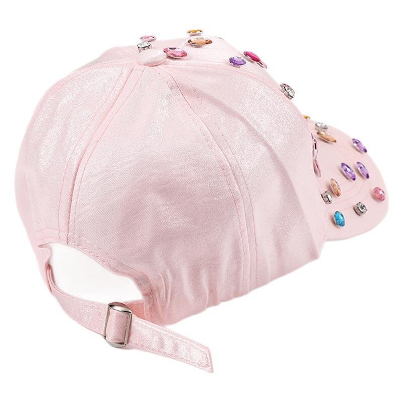 Visor Cap Manufacturer - OEM/ODM New Adult Female Korean Rhinestone Fashion Canvas Hat