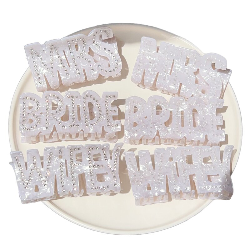 Hair Claw Clip Factory - OEM/ODM Exquisite Personalized Acetate for Brides Wedding Rhinestone
