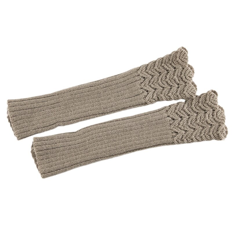 Open Finger Gloves Factory - OEM/ODM Jacquard Women Warm Knit Wrist Warmers Winter Arm