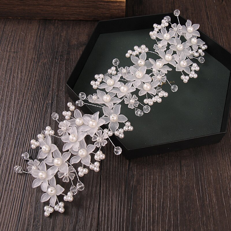 Pearl Wedding Hairband Manufacturer - OEM/ODM Handmade Bridal Forehead Ornament Elegant Sweet