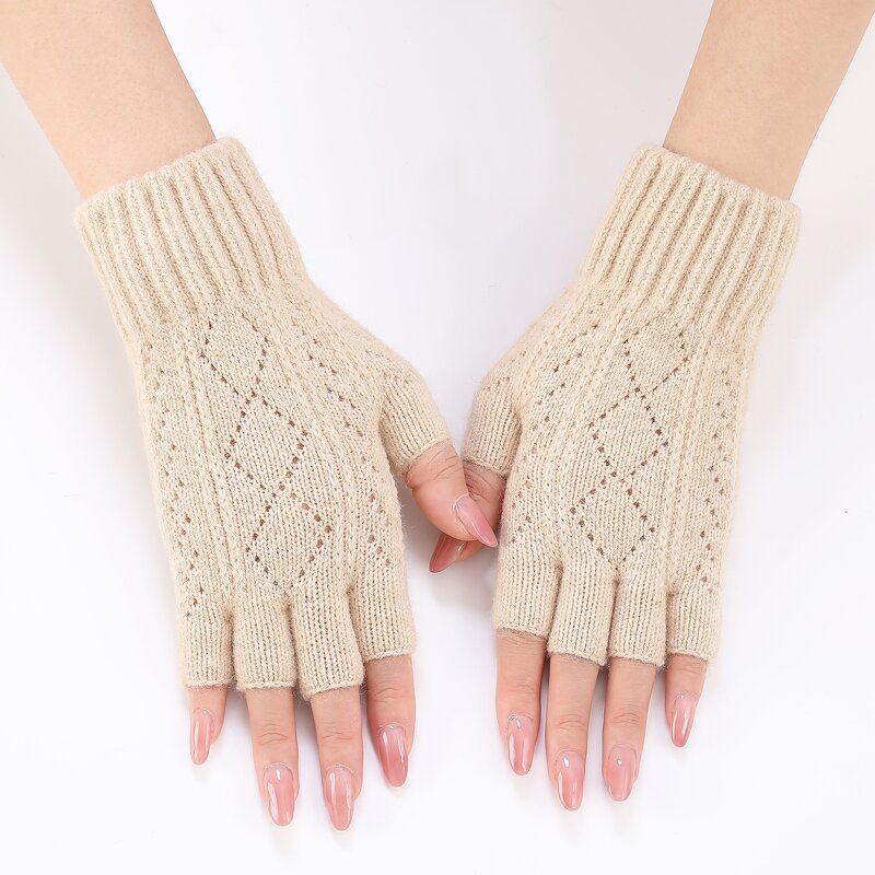 Fingerless Sleeve Gloves Factory - OEM/ODM Women's Hollow Finger Arm Cover Autumn Winter Fashion