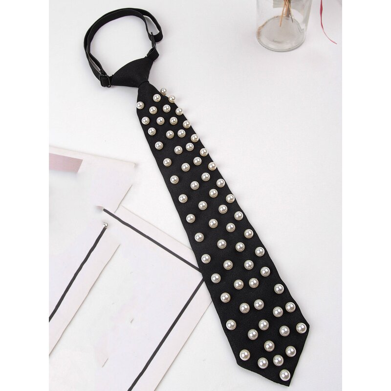 Neck Tie Factory - OEM/ODM Hot Sale Luxury High Quality Adjustable Polyester with Pearls