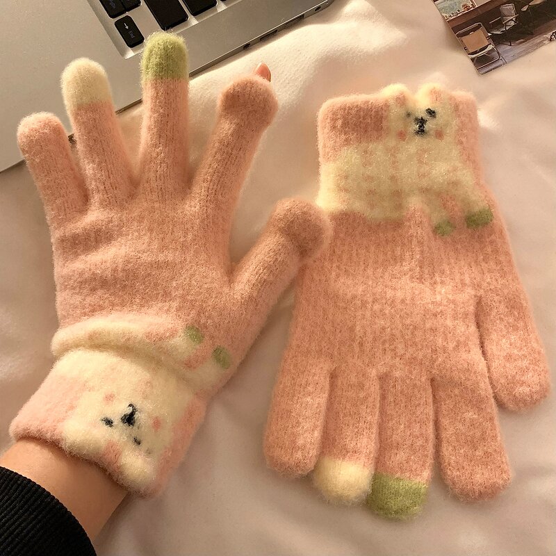 Fashion Gloves Manufacturer - OEM/ODM Hot Sale Knitted Cartoon Winter Outdoor Women Warm