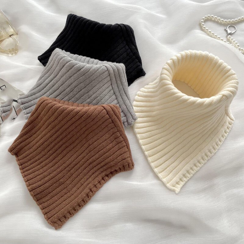Neckerchief Manufacturer - OEM/ODM Half High Collar Fashion Keep Warm Solid Color Knitted