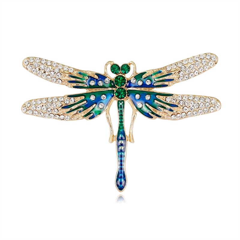 Dragonfly Brooch Manufacturer - OEM/ODM European American Fashion Versatile Oil Dripping Clothing