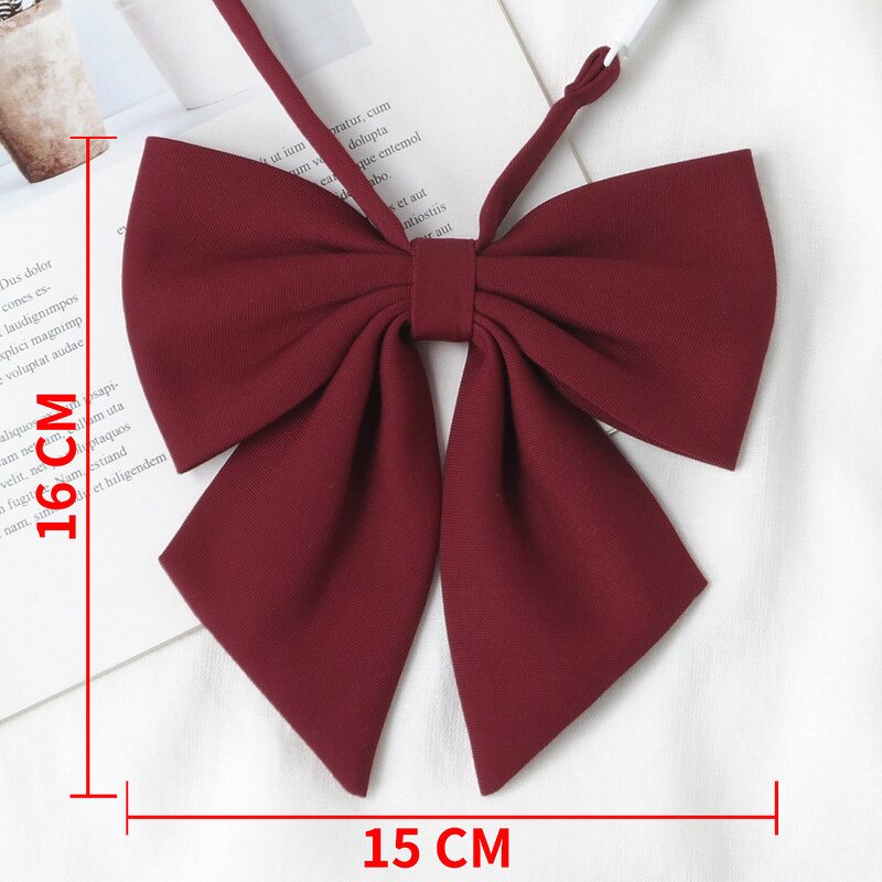Diagonal Bow Factory - OEM/ODM JK Uniform Solid Color Feather Root Female College Style