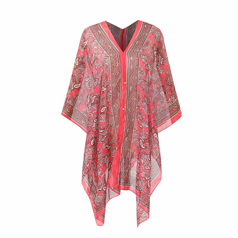 Bikini Chiffon Hoodie Manufacturer - OEM/ODM New Sunshade Clothing Women's Silk Scarf Multi