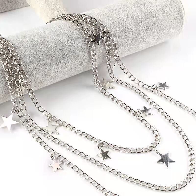 Waist Chain Manufacturer - OEM/ODM European American Hip-hop Punk Pentagram Pendant Tassel