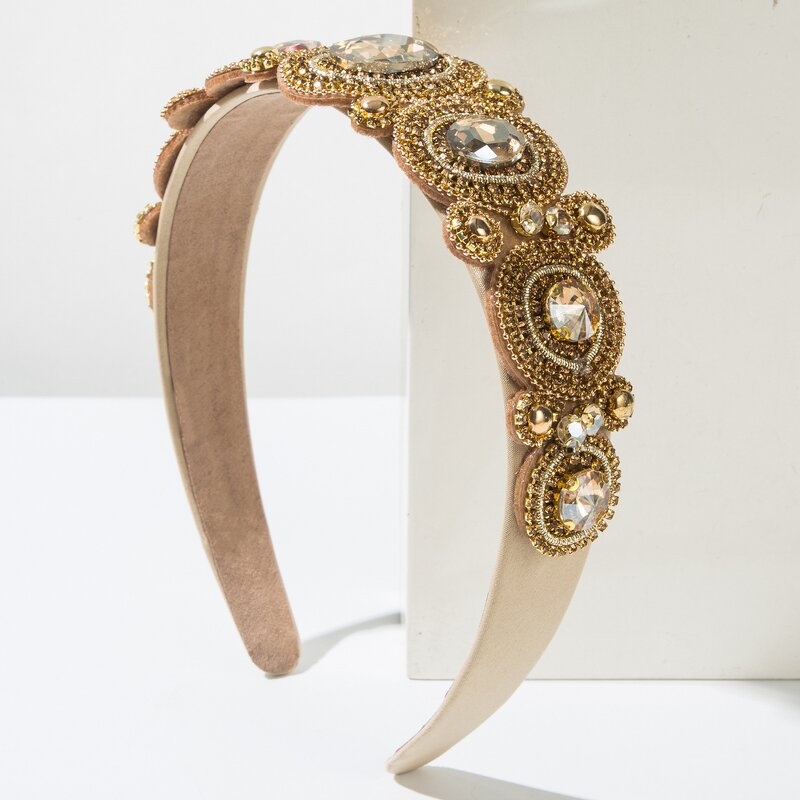 Headband Factory - OEM/ODM Wholesale Retro Baroque Fashion Luxury Colored Rhinestone