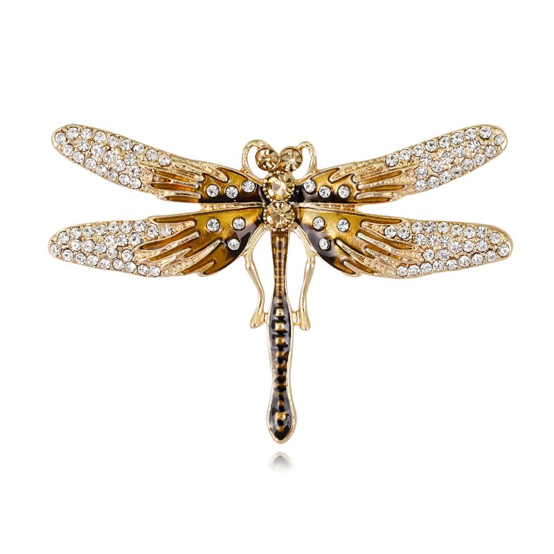 Dragonfly Brooch Manufacturer - OEM/ODM European American Fashion Versatile Oil Dripping Clothing