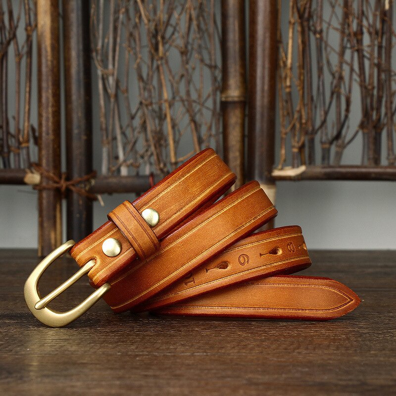 Leather Slim Belt Manufacturer - Pin Buckle Brands Luxury Custom Designer Full Grain