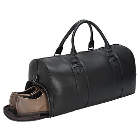 Leather Duffel Traveling Bag Manufacturer - Hot Sale Fashion Design Black Gym Bag