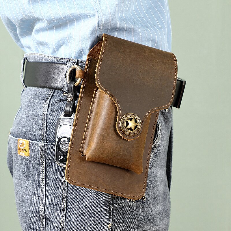 Leather Waist Belt Bag Manufacturer - Custom OEM ODM Crazy Horse Cow Hide Men