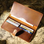 Leather Checkbook Wallet Manufacturer - Custom Vintage Crazy Horse Genuine with