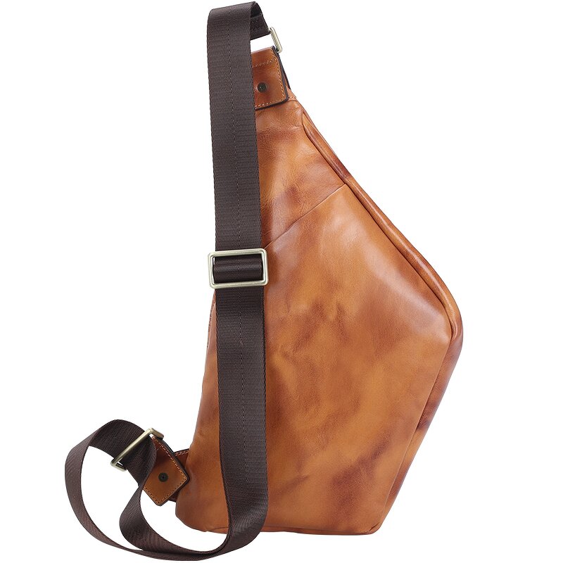 Leather Crossbody Bag Supplier - 2025 New Design Factory Direct Sale Brown