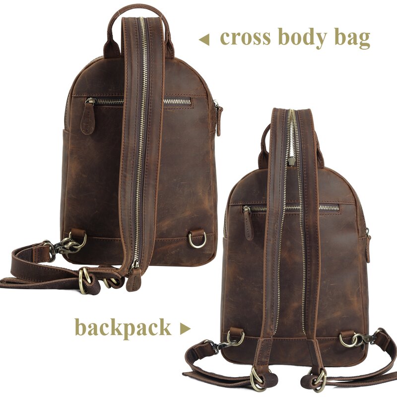 Leather Chest Sling Bag Manufacturer - Tiding Smart Lady One Shoulder Cowhide Mini