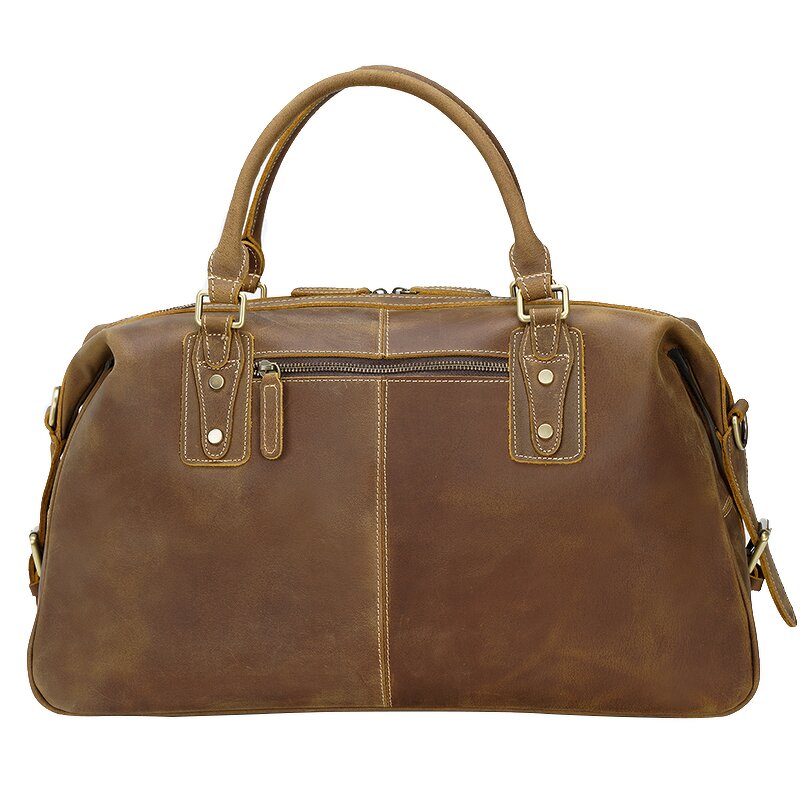 Leather Duffel Bag Supplier - Big Volumes Crazy Vintage Crazy Horse for Men Retro
