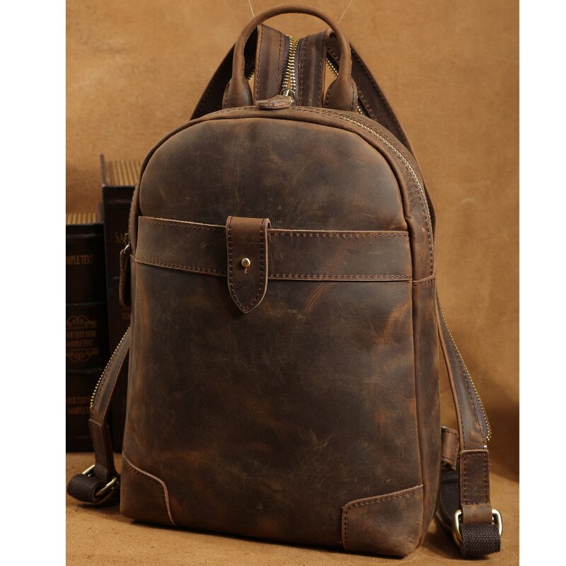 Leather Chest Sling Bag Manufacturer - Tiding Smart Lady One Shoulder Cowhide Mini