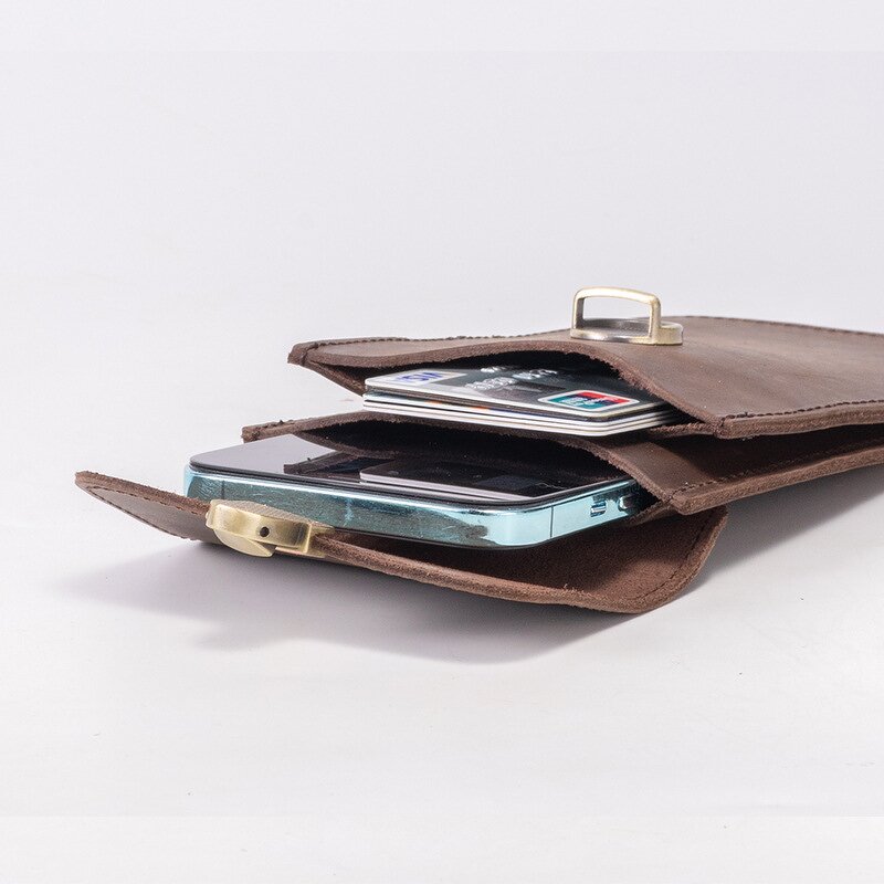 Leather Waist Bag Supplier - Vintage Crazy Horse Handcrafted Genuine Multifunctional