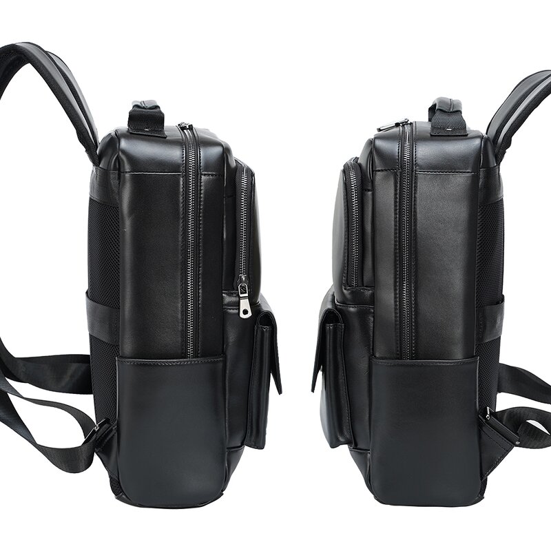 Leather Backpack Supplier - Wholesale Fashion Style Black Full Grain Laptop