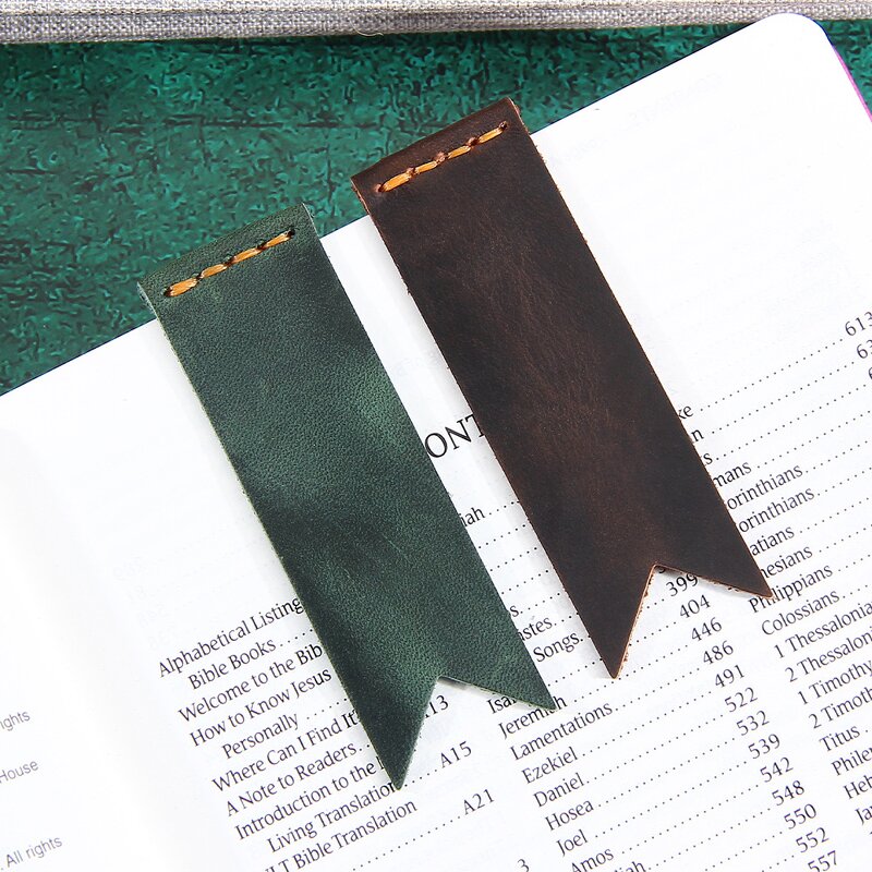 Leather Bookmark Manufacturer - Hot Sale Creativity Custom Shape Design Real Cow