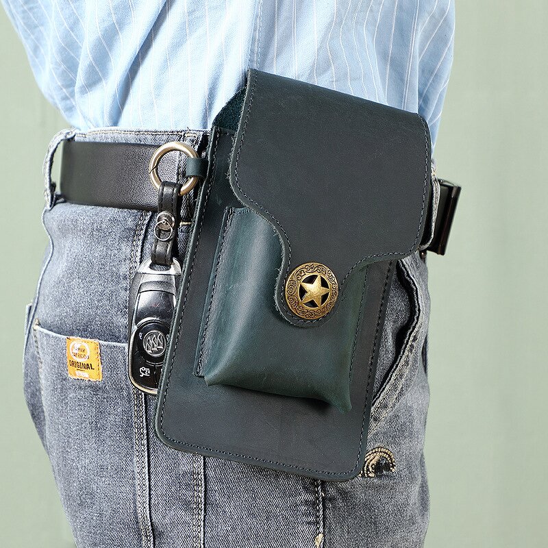 Leather Waist Belt Bag Manufacturer - Custom OEM ODM Crazy Horse Cow Hide Men
