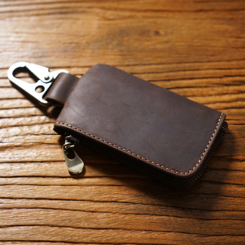 Leather Card Bag Supplier - Factory Wholesale Custom Design Vintage Full Grain