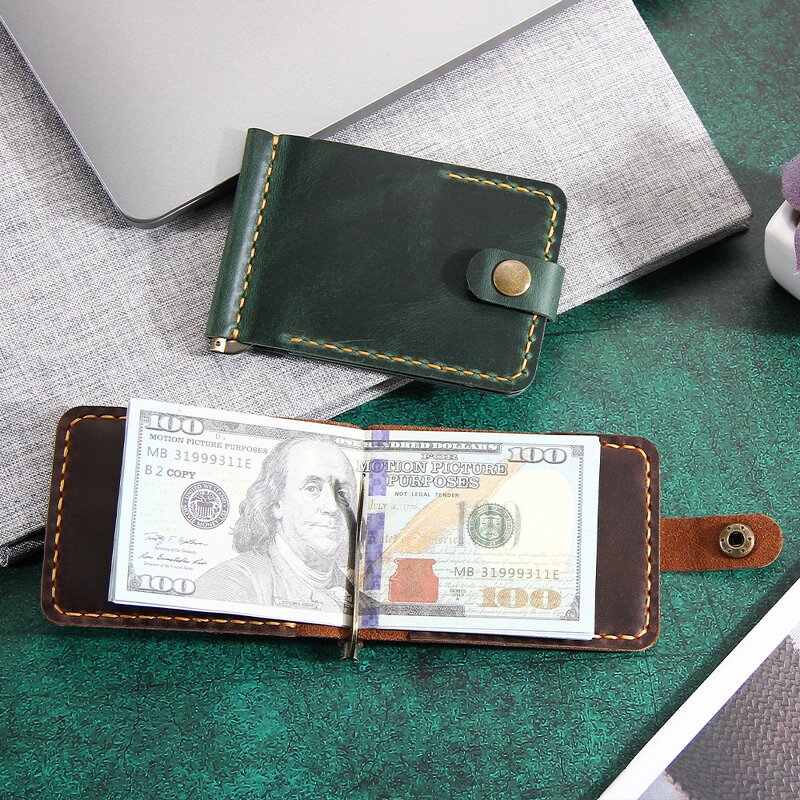 Leather Cardholder Wallet Manufacturer - Multicolor Cowhide Slim Full Grain with Clip