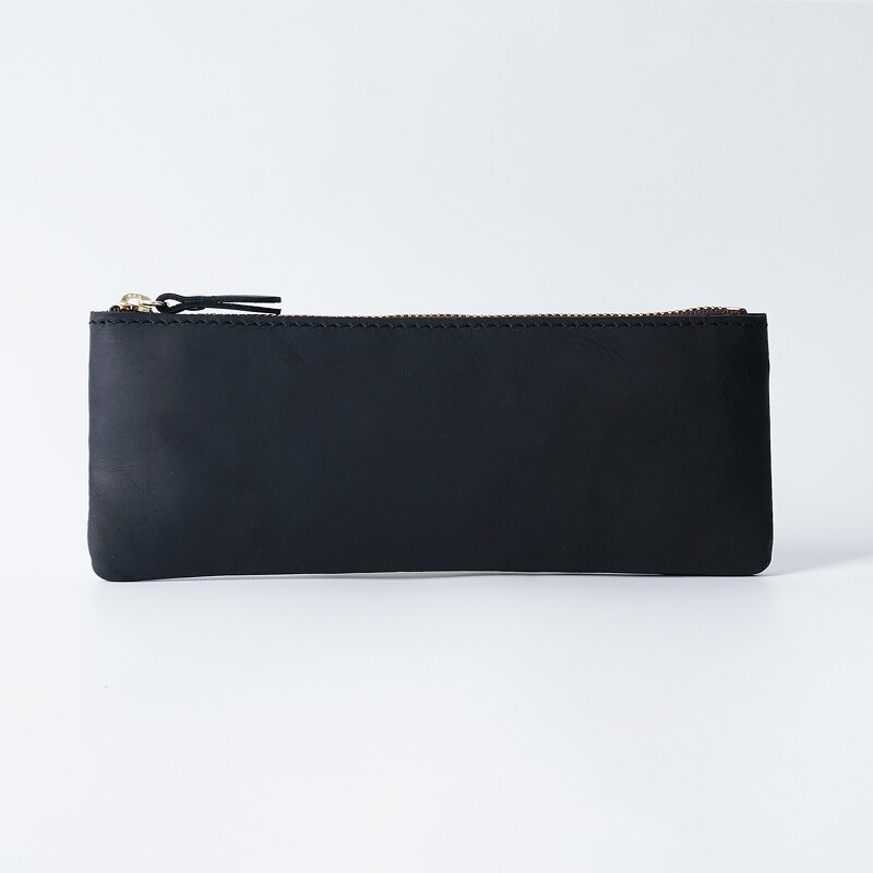 Leather Pen Pouch Supplier - Manufacture Custom Logo Vintage Zipper Pen Bag