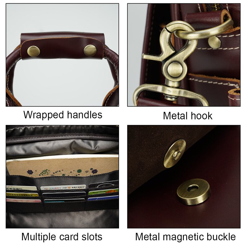 Leather Briefcase Manufacturer - High Quality Factory Supply Top Grain Business