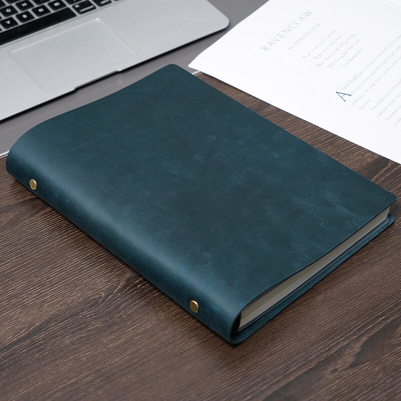 Leather Book Cover Supplier - Original Factory Drop Shipping Full Grain Workbook
