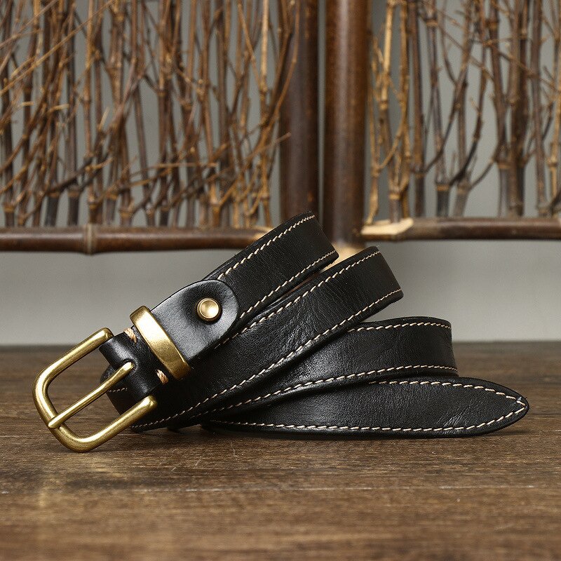 Leather Waist Belt Supplier - Pin Buckle Brands Luxury Custom Designer Full Grain