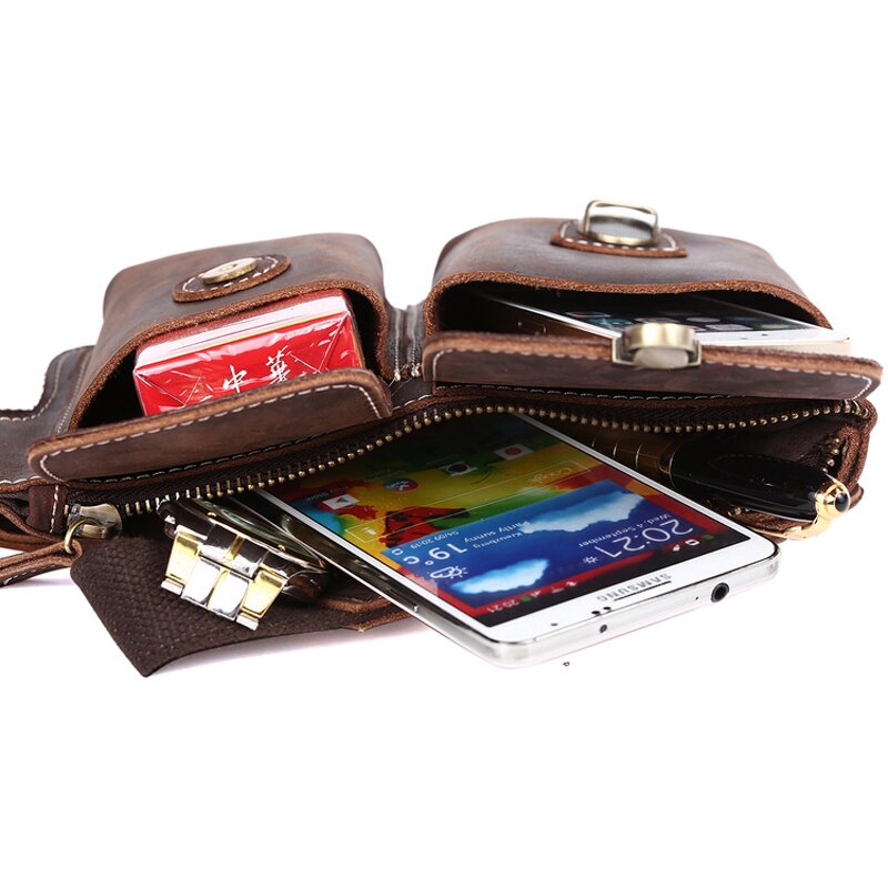 Leather Fanny Packs Manufacturer - Custom Wholesale Vintage Crazy Horse Fashion