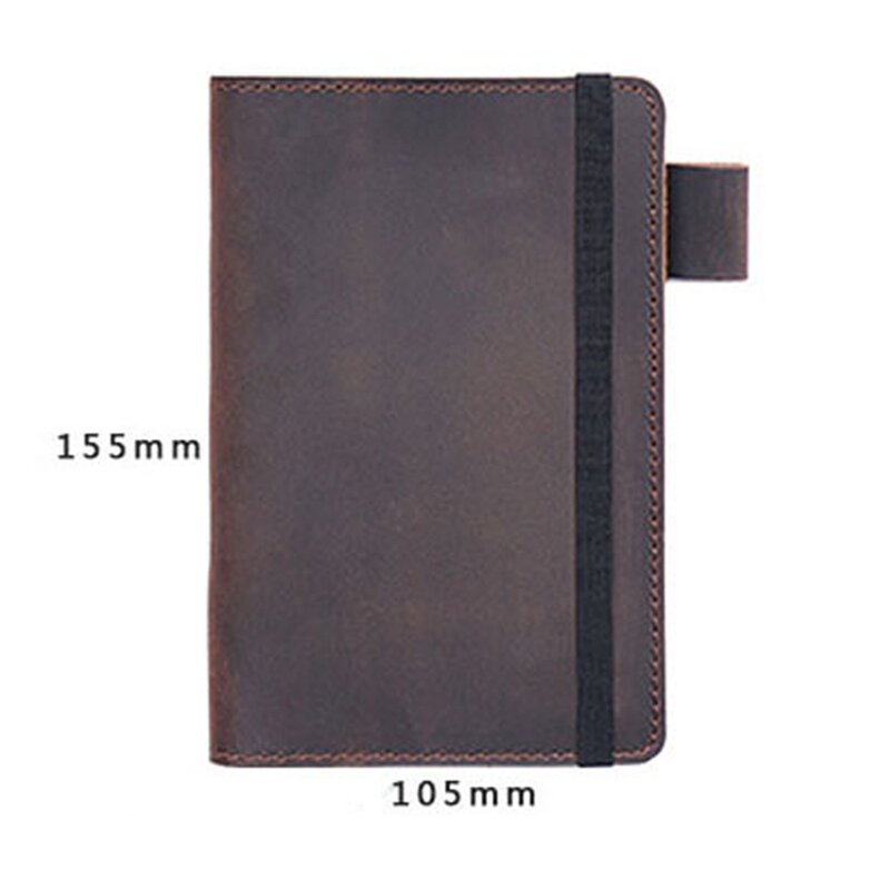 Leather Diary Journal Manufacturer - Full Grain Workbook Paper Notebook with Card