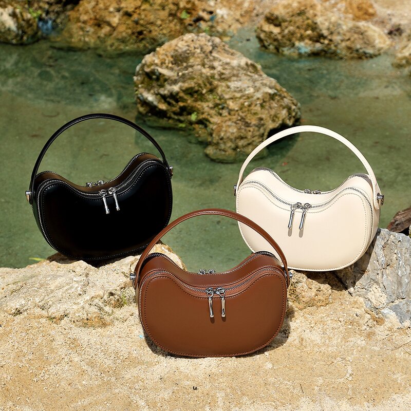 Leather Tote Supplier - Factory Fast Shipping Women Orange Shaped Style Ladies