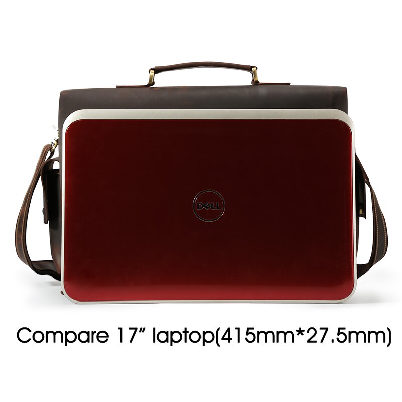 Leather Laptop Bag Supplier - Latest Design Custom Logo Real Large Capacity
