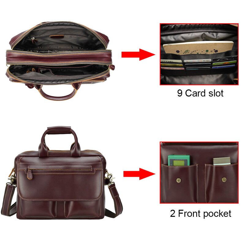 Leather Briefcase Manufacturer - High Quality Factory Supply Top Grain Business
