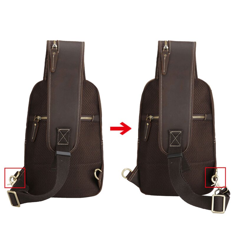 Leather Crossbody Sling Bag Supplier - Wholesale Custom Vintage Design USB Charging