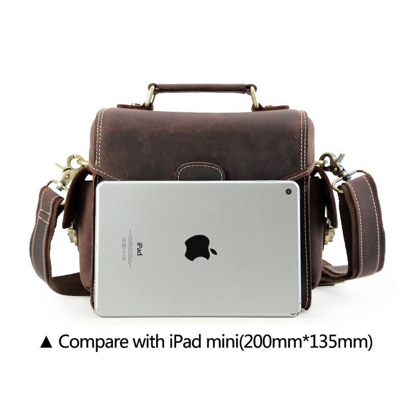 Leather Camera Bag Manufacturer - Hot Sale High Quality Fashion Crazy Horse