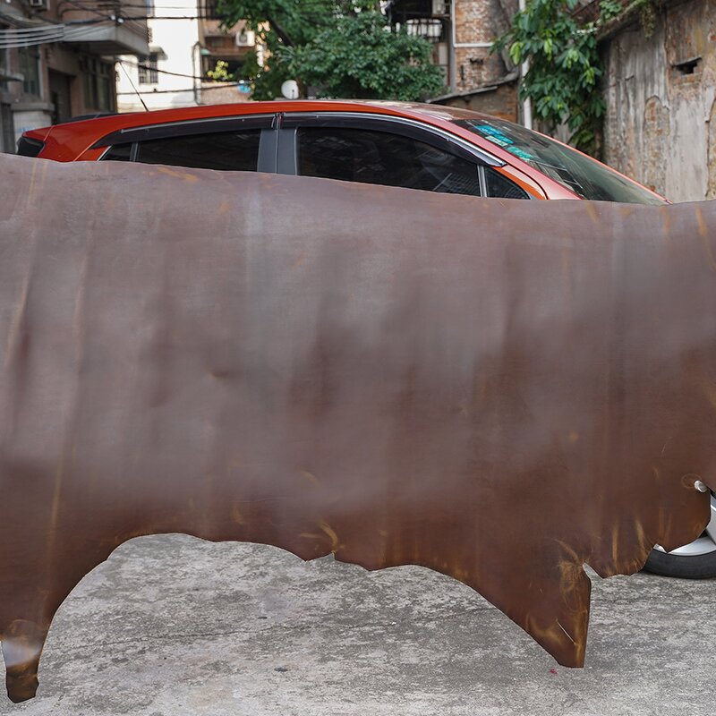 Leather Material Supplier - Full Grain Cowhide Brown Crazy Horse Factory OEM