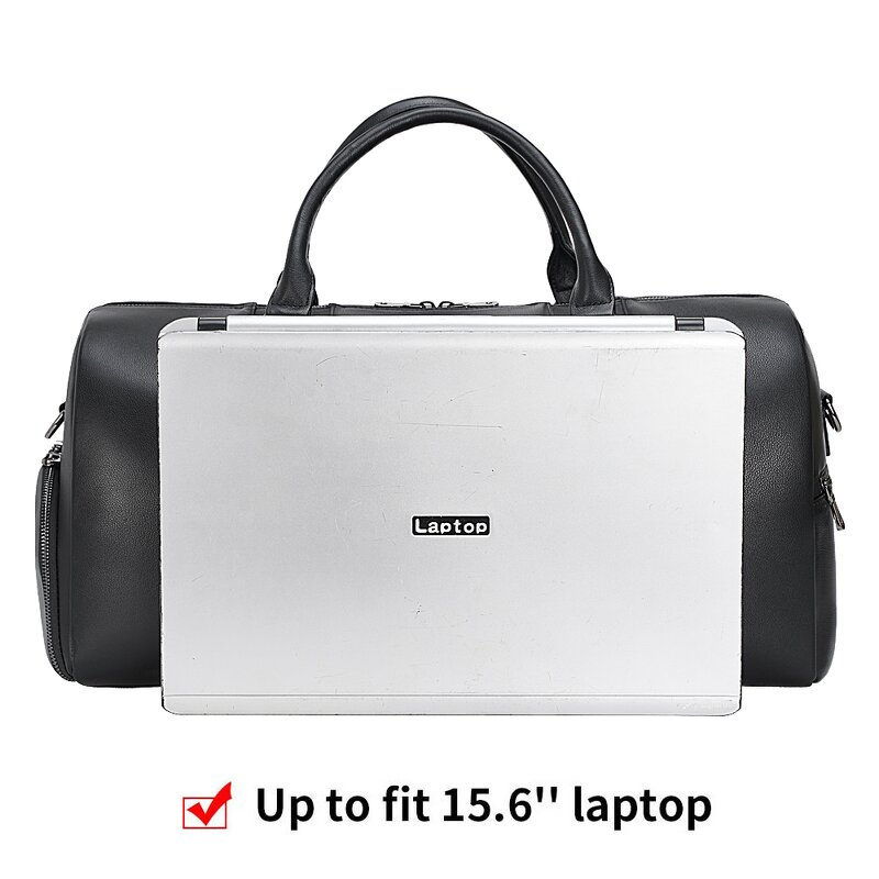 Leather Duffel Traveling Bag Manufacturer - Hot Sale Fashion Design Black Gym Bag