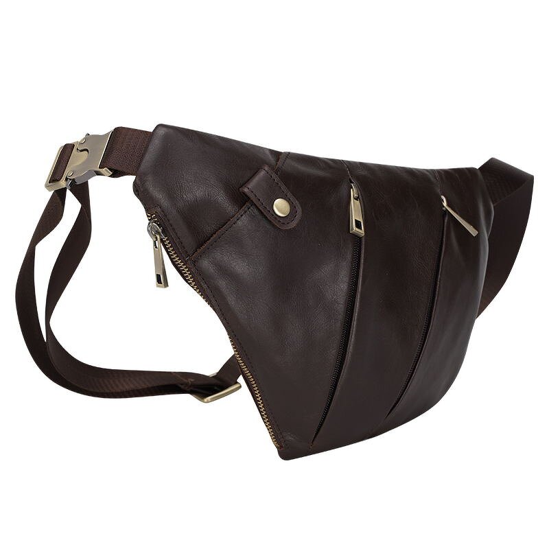 Leather Crossbody Bag Supplier - TIDING Men Slim Anti Theft Full Grain Cowhide