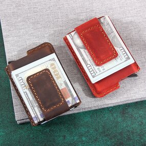 Leather Card Holder Manufacturer - Original Factory Custom Logo Vintage Genuine