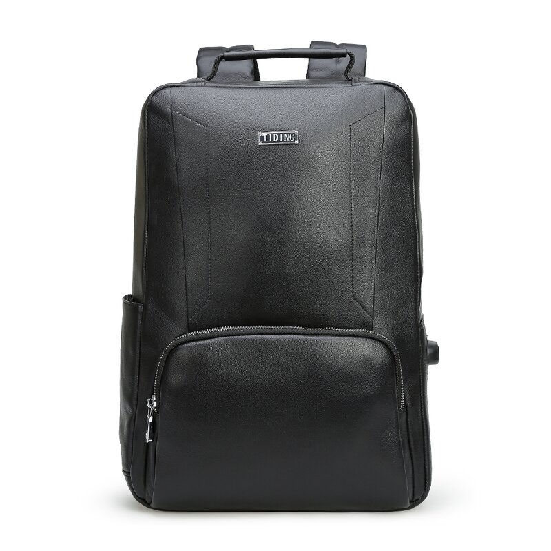 Leather Laptop Backpack Manufacturer - 100% Pure Cow Hide Black Vintage Men's Sport