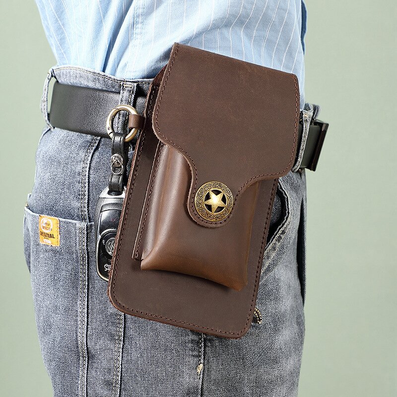 Leather Waist Belt Bag Manufacturer - Custom OEM ODM Crazy Horse Cow Hide Men